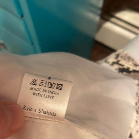 Kyle x Shahida silk snake print swing jacket S - Picture 8 of 10